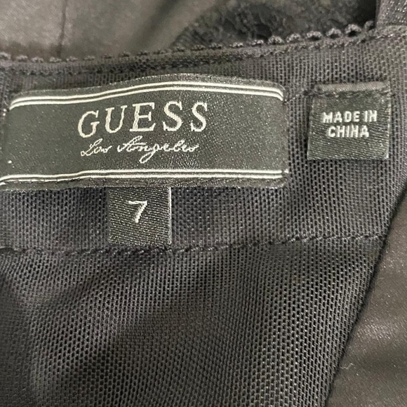 Guess Super Sexy Black Body Con Fitted Mini Dress - Picture 14 of 16